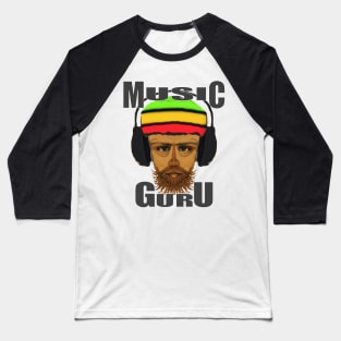 Reggae Music Guru Cool Rasta man Vibes Baseball T-Shirt